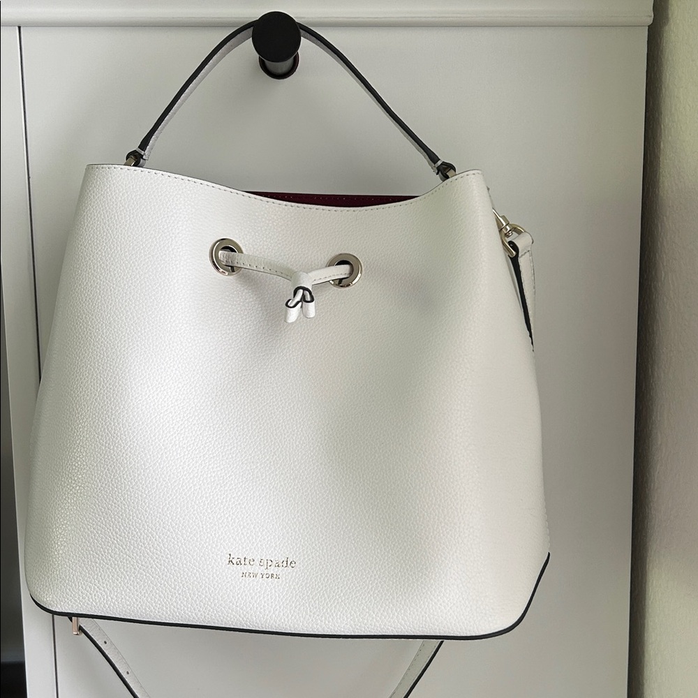 Kate Spade Ivory Leather Shoulder Bag